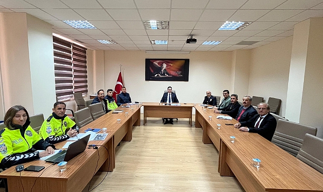 Ermenek'te Trafik Komisyonu Toplantısı Gerçekleştirildi