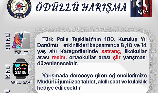 Karaman'da ödüllü yarışma düzenlenecek