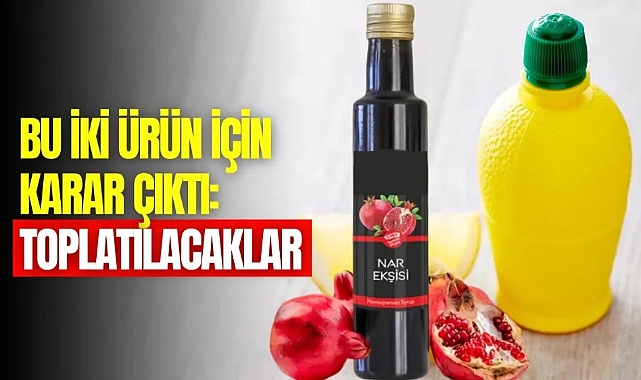 Limon suyu ve nar ekşisi izlenimi veren ürünlerin satışı yasaklandı