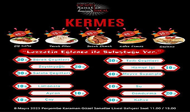 Güzel Sanatlar Lisesi Kermesi Yarın