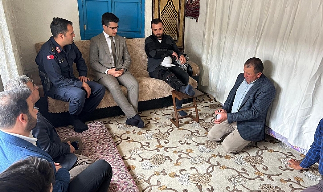 Kaymakam İlkay, köylerde vatandaşları hanelerinde ziyaret etti