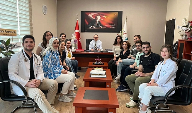 Tıbbiyelilerden Başhekim Toprak'a Ziyaret