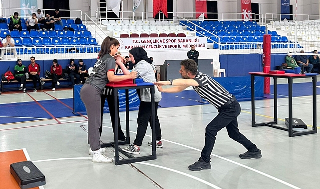YURTLİG Bilek Güreşi Türkiye Finalleri Karaman’da Yapıldı
