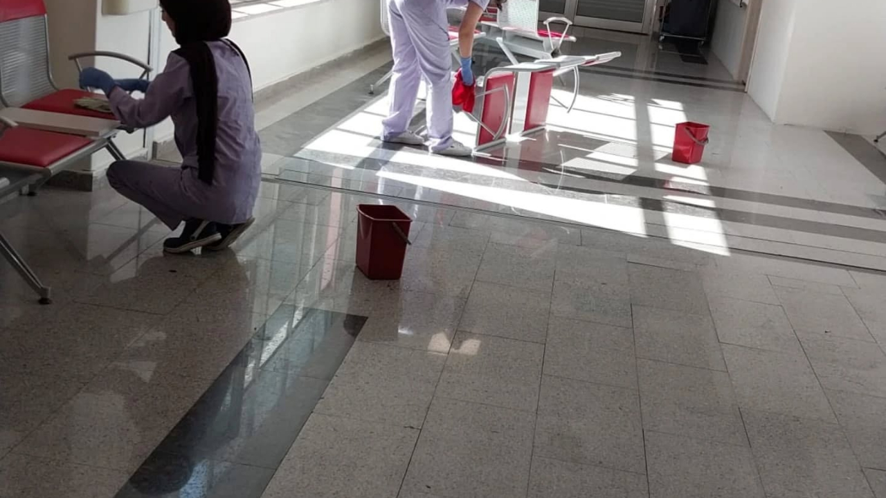 Hastanede Hafta Sonu Kapsamlı Temizlik Seferberliği