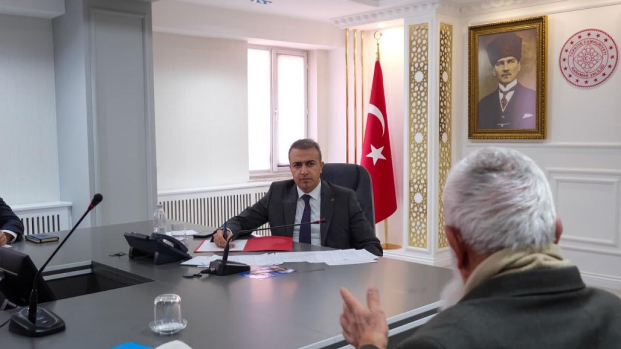 Karaman Valisi Hayrettin Çiçek, Halk Günü’nde Vatandaşlarla Buluştu