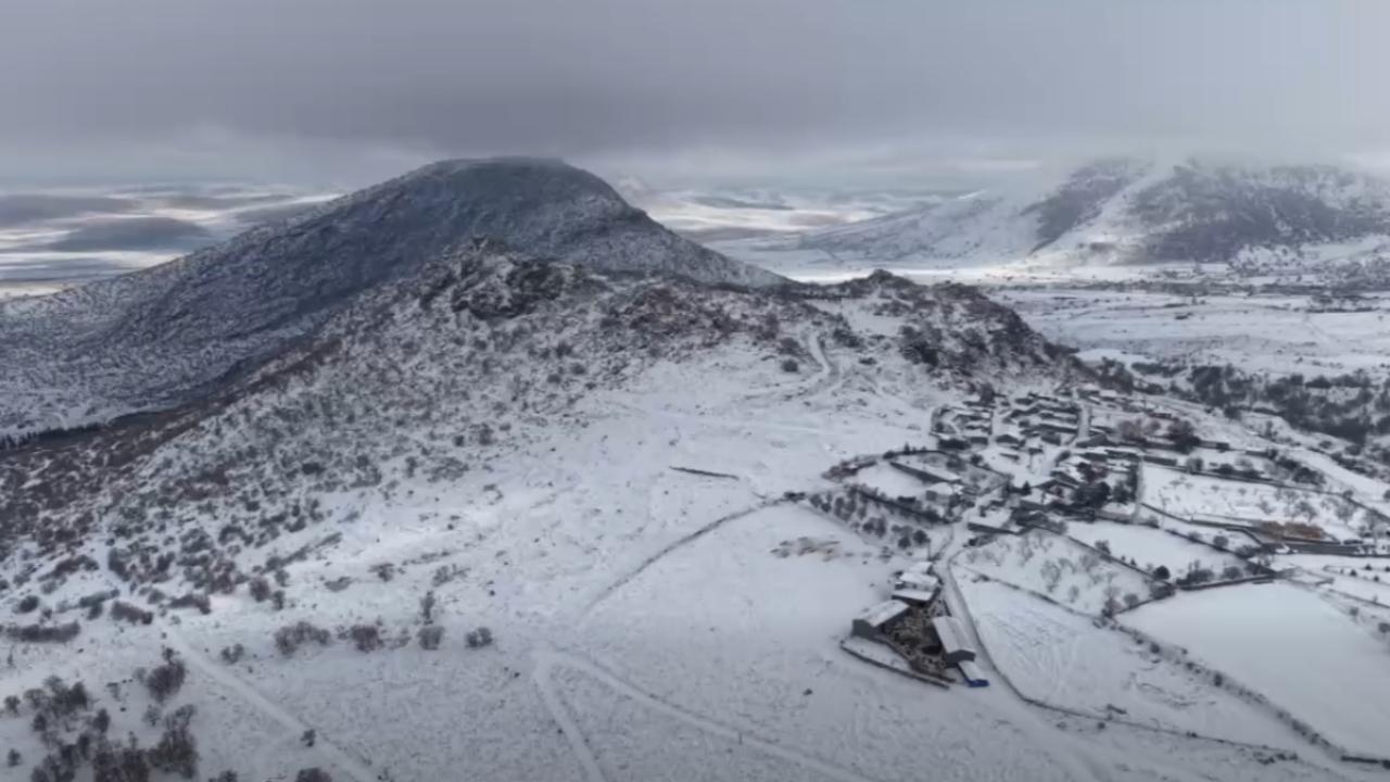 Karadağ’da Beyaz Örtü Altında Doğal Yaşam Drone ile İzleniyor