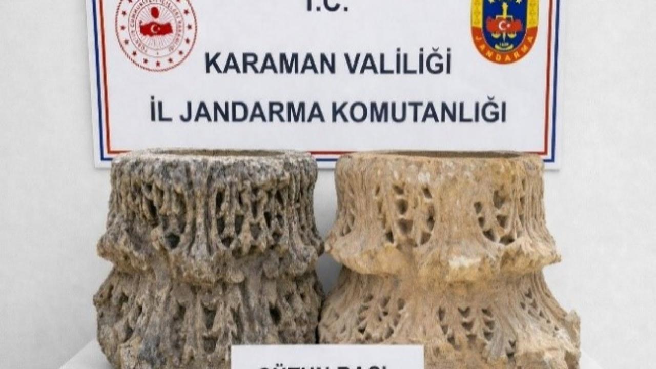 Karaman’da Çok Sayıda Tarihi Eser Ele Geçirildi