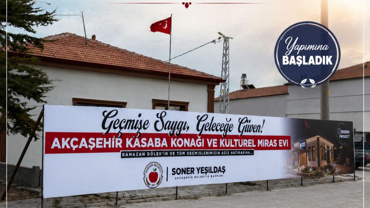 Akçaşehir’de Geçmişi Yaşatacak Kültürel Miras Evi Yükseliyor