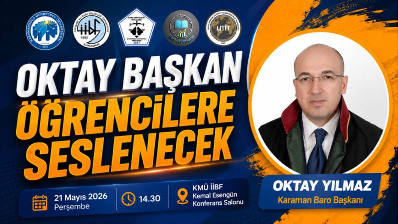 Baro Başkanı Yılmaz, KMÜ’de Öğrencilerle Buluşacak