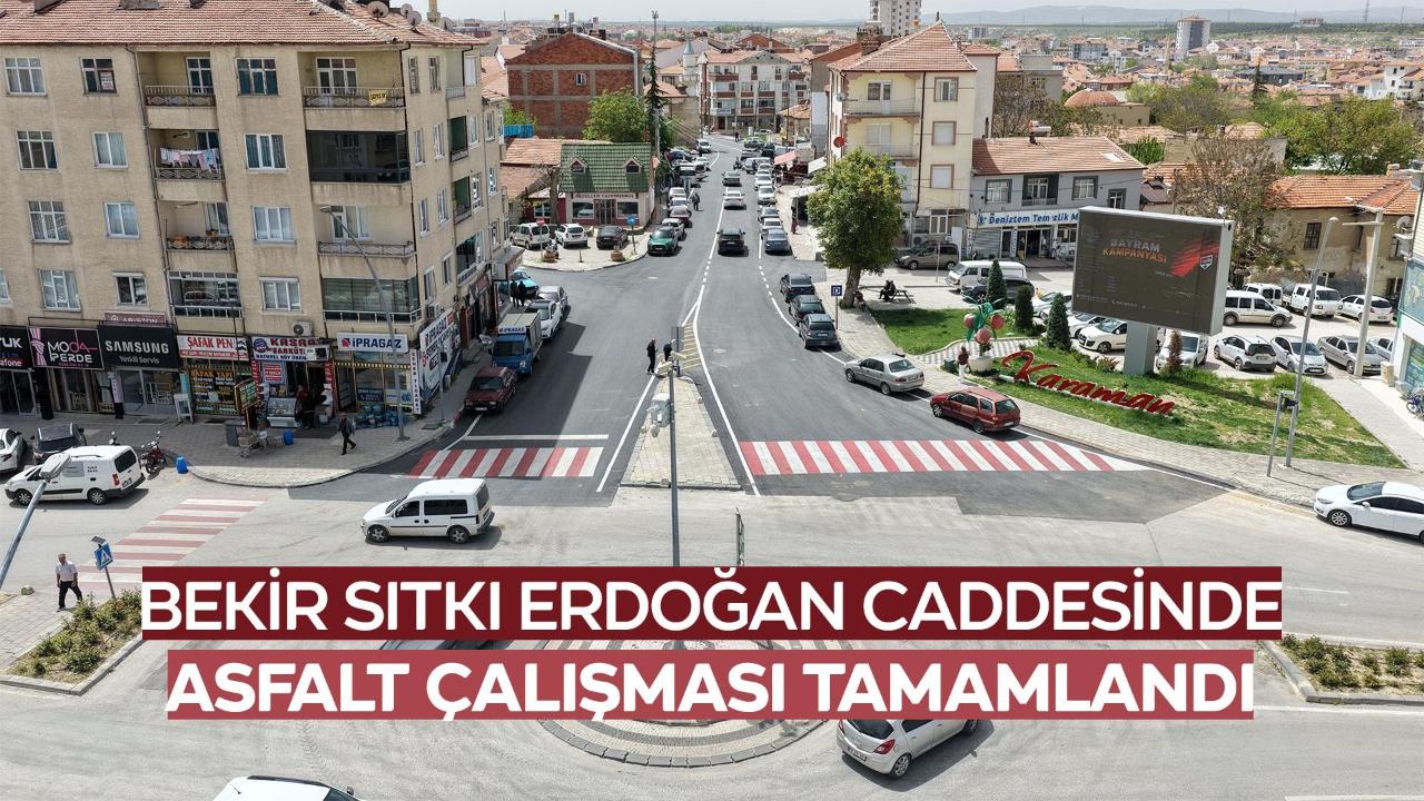Bekir Sıtkı Erdoğan Caddesinde Asfalt Çalışması Tamamlandı
