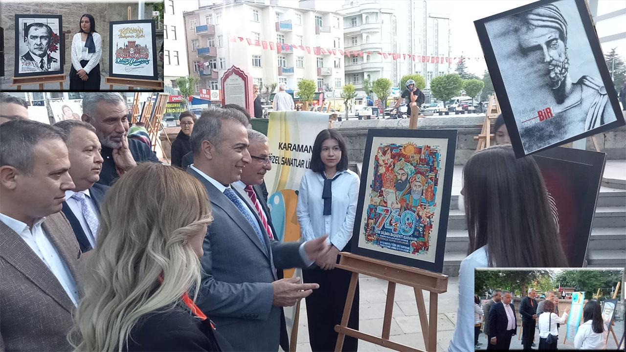 Güzel Sanatlar Lisesi'nin Türk Dil Bayramı Afiş Sergisi Beğenildi