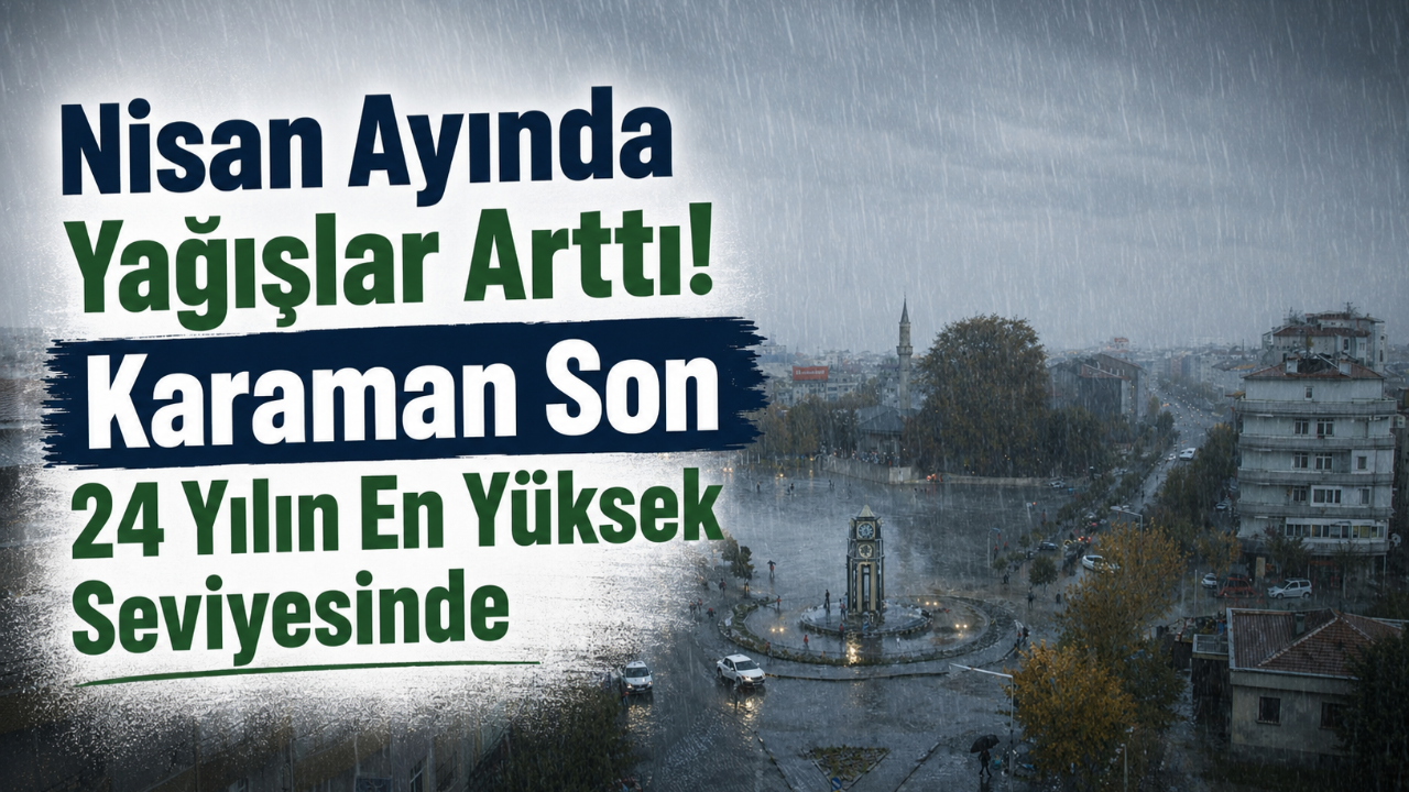 Nisan Ayında Yağışlar Arttı! Karaman Son 24 Yılın En Yüksek Seviyesinde
