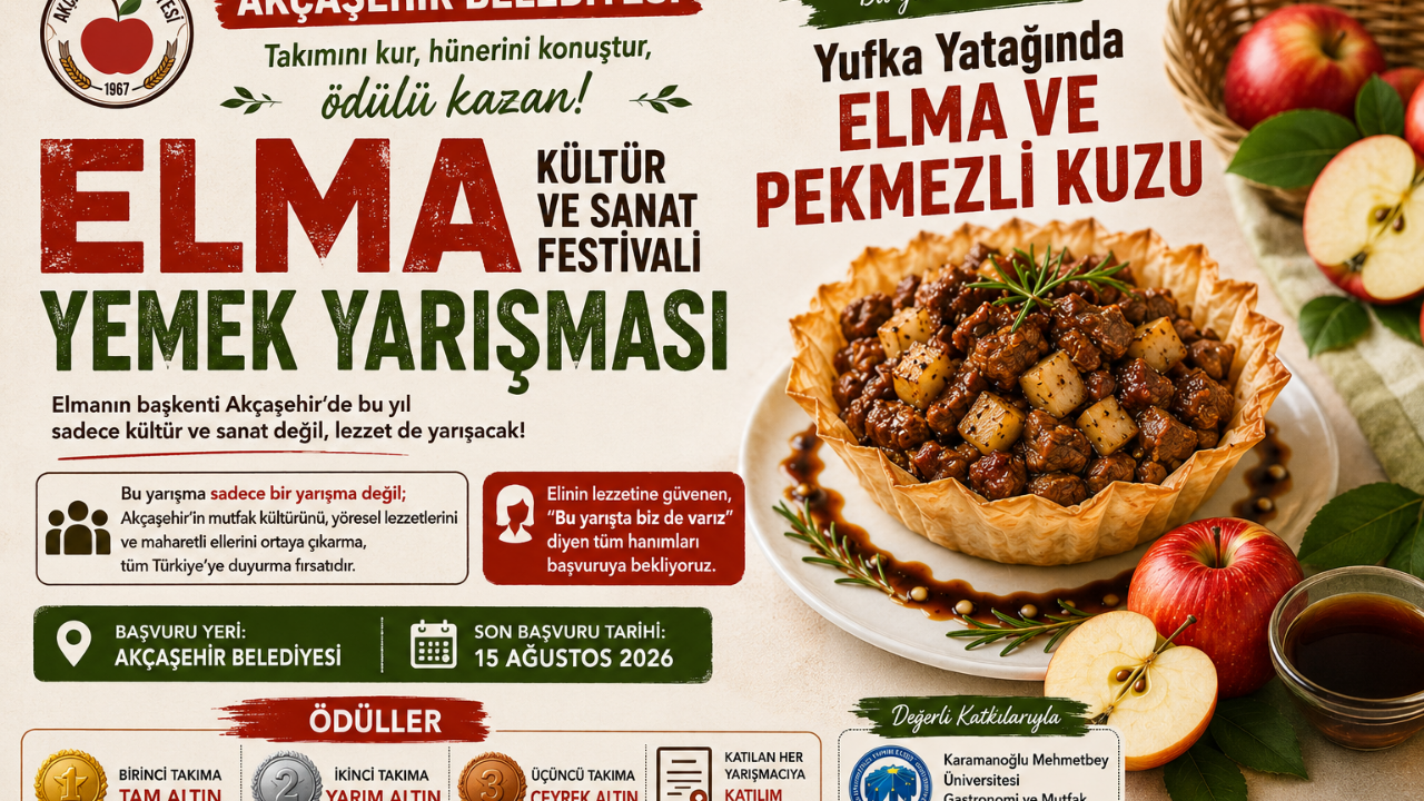 Akçaşehir’de Elma ve Kuzu Aynı Tabakta Buluşacak