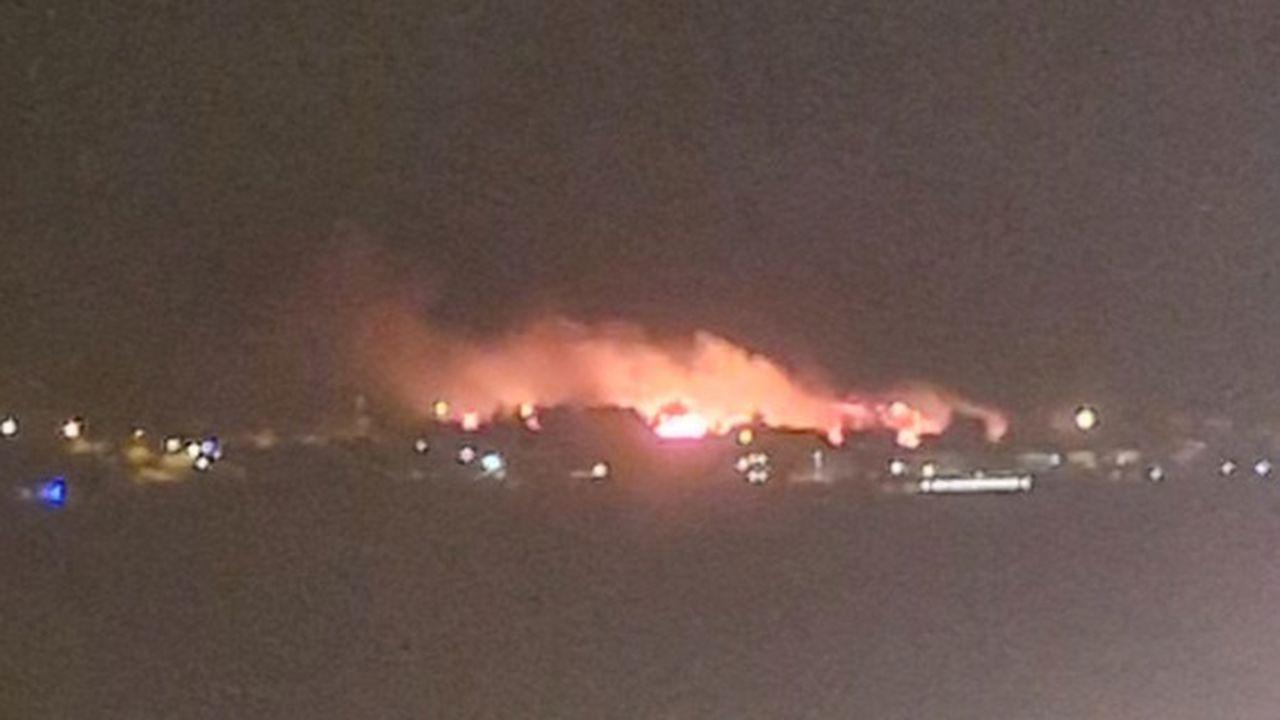 Ayvalık Cunda'da yangın