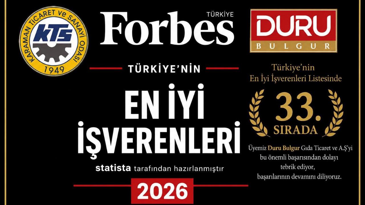 Duru Bulgur, Türkiye’nin En İyi İşverenleri Listesinde 33. Sırada Yer Aldı