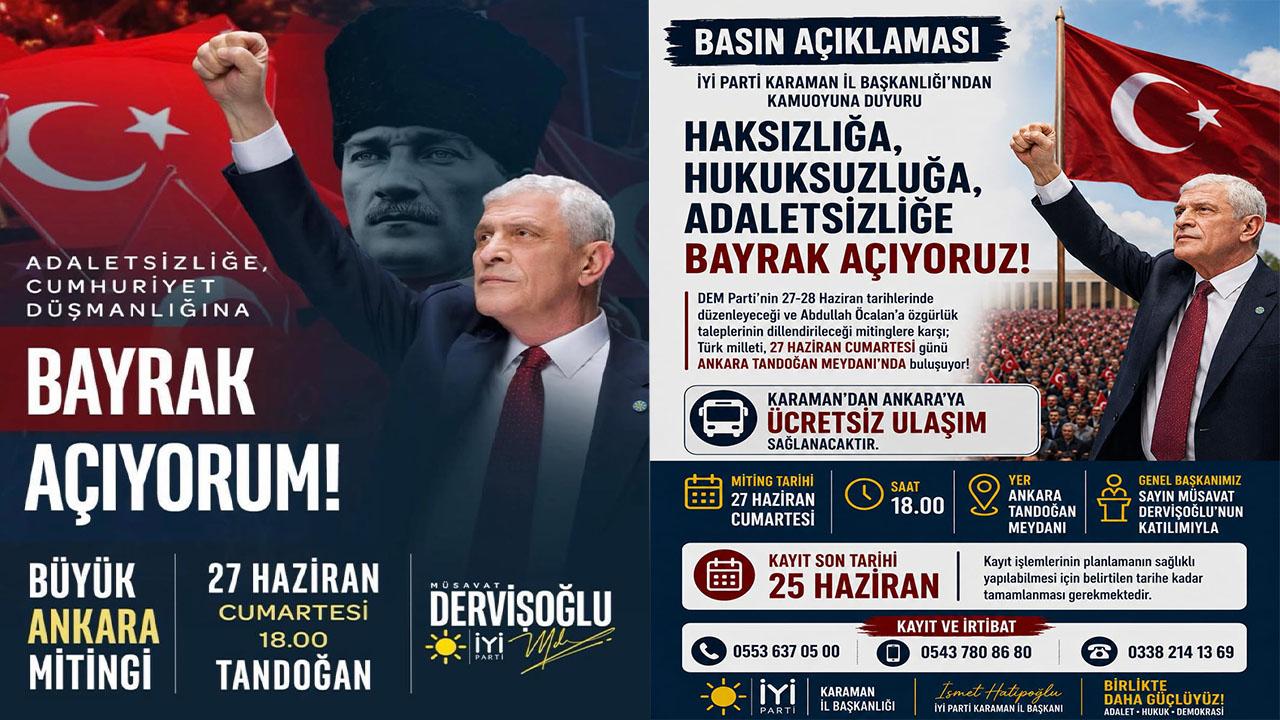 İYİ Parti’den “Bayrak Açıyoruz” Mitingine Katılım Daveti