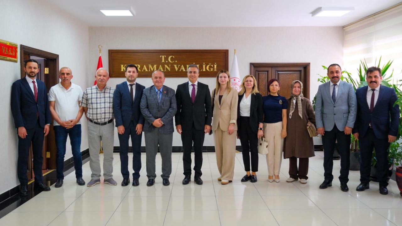 Karaman Kent Konseyinden Vali Çiçek'e Ziyaret