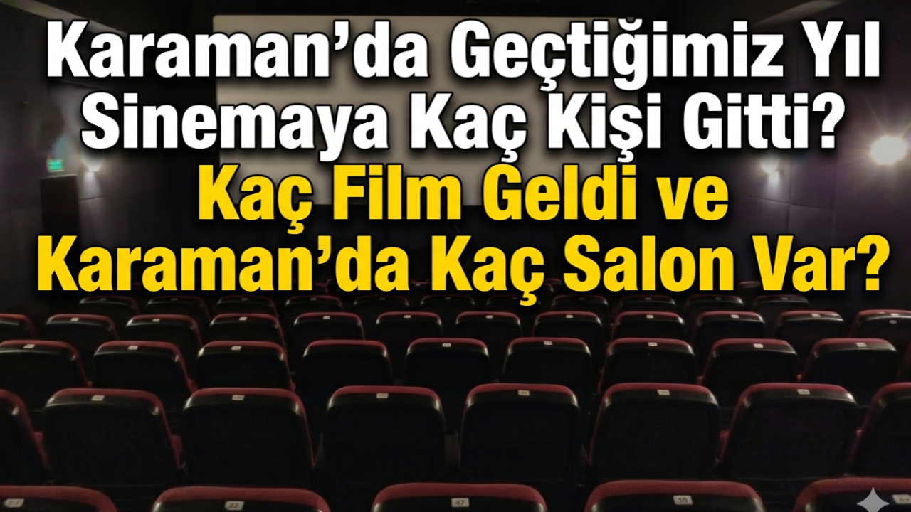 Karaman'da Geçtiğimiz Yıl Sinemaya Kaç Kişi Gitti?