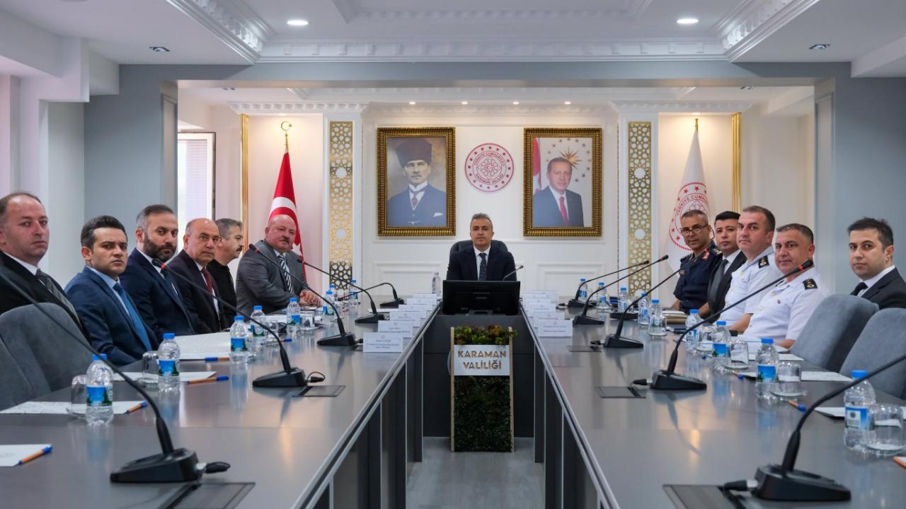 Karaman’da Güvenlik ve Asayiş Koordinasyon Toplantısı Gerçekleştirildi