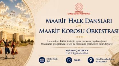 Maarif Korosu ve Halk Dansları Ekibi Sanatseverlerle Buluşuyor