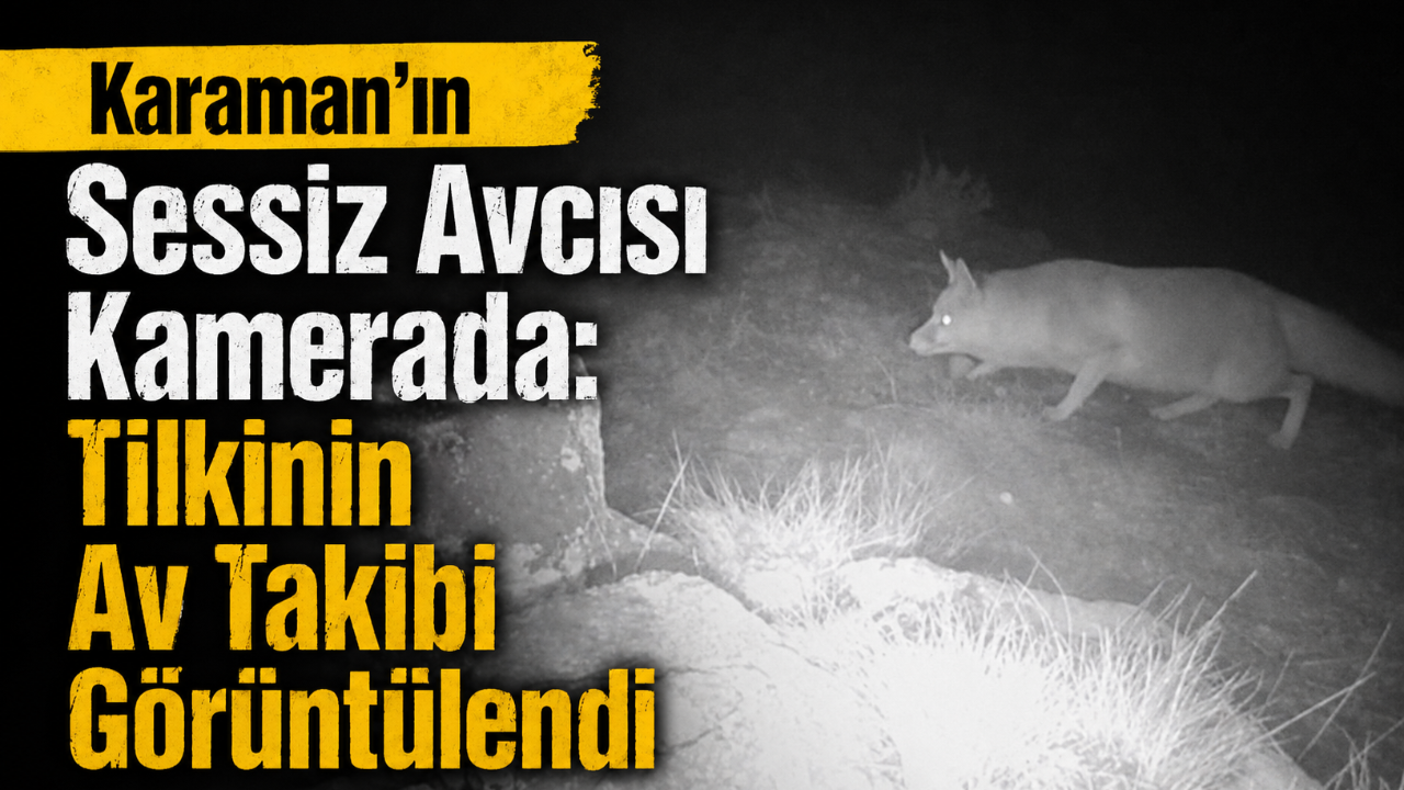Karaman’ın Sessiz Avcısı Kamerada: Tilkinin Av Takibi Görüntülendi