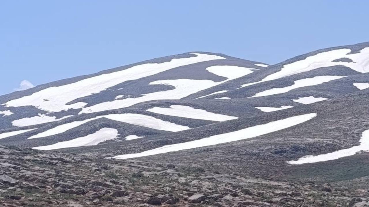 Karaman'ın Yaylalarında Haziran Ayında Kış Manzarası