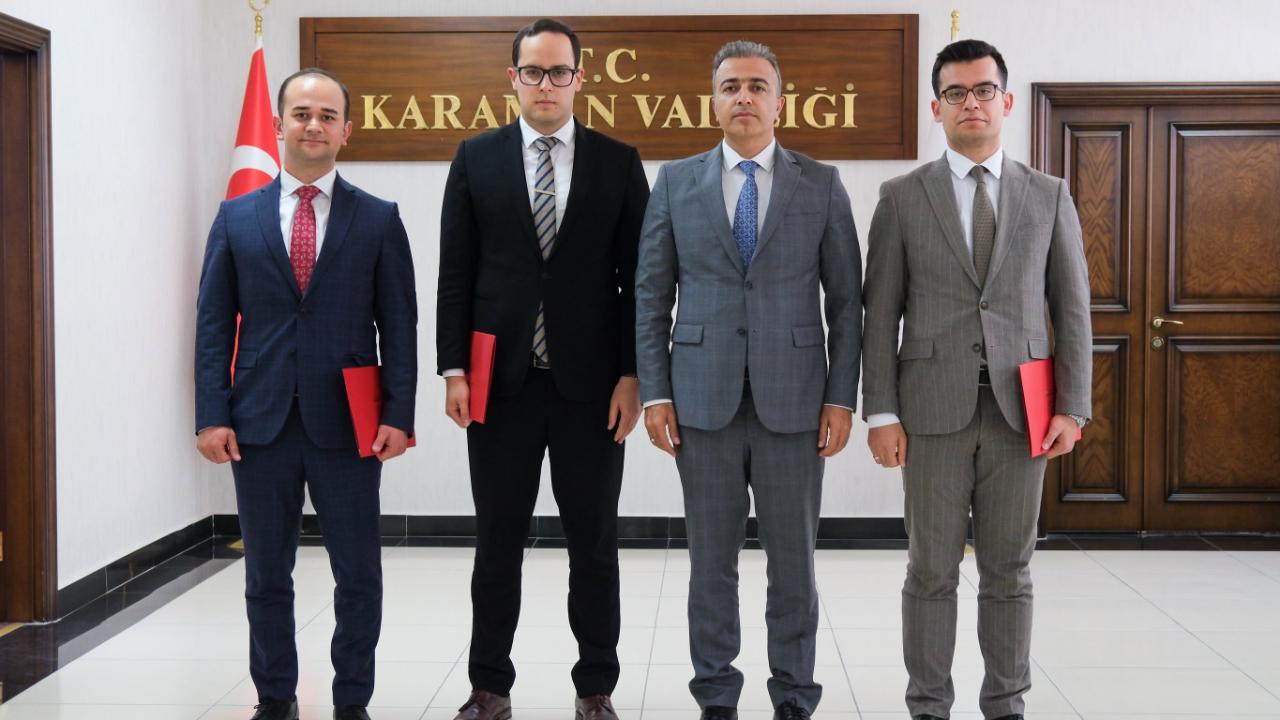 Kaymakamlardan Vali Çiçek’e Veda Ziyareti
