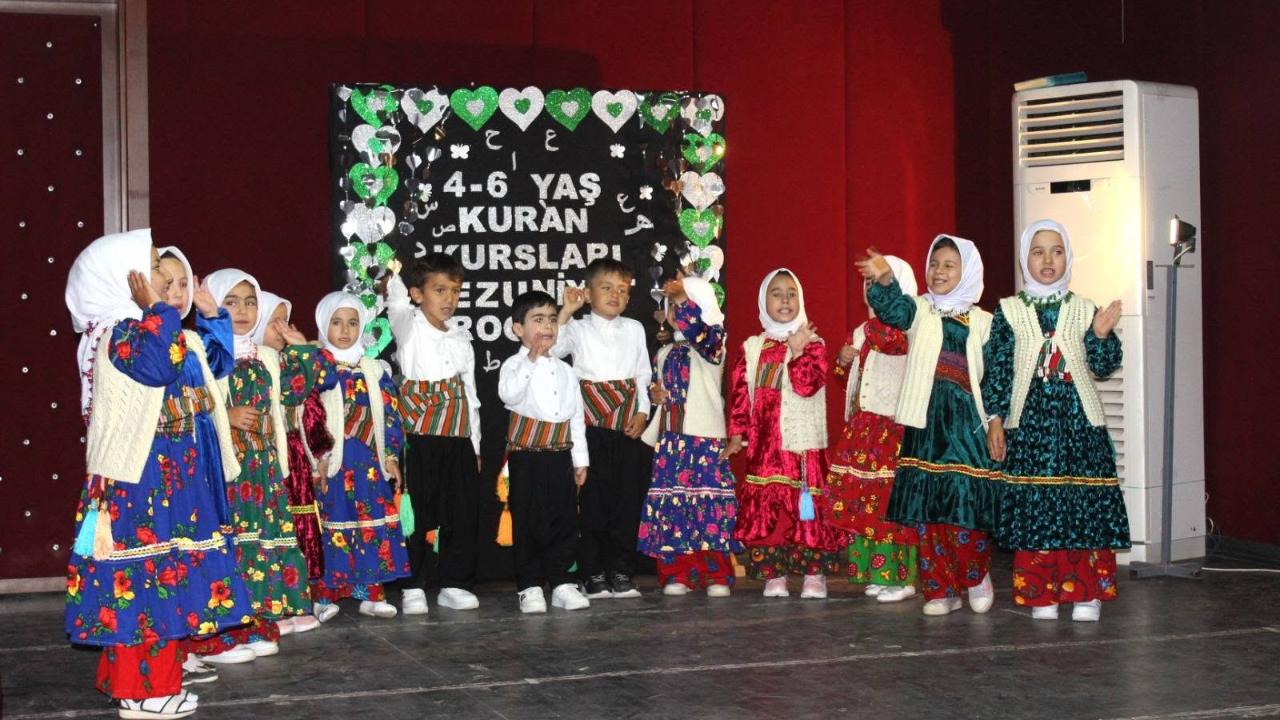 Sarıveliler'de 4-6 Yaş Kur’an Kursu Öğrencileri Mezuniyet Sevinci Yaşadı