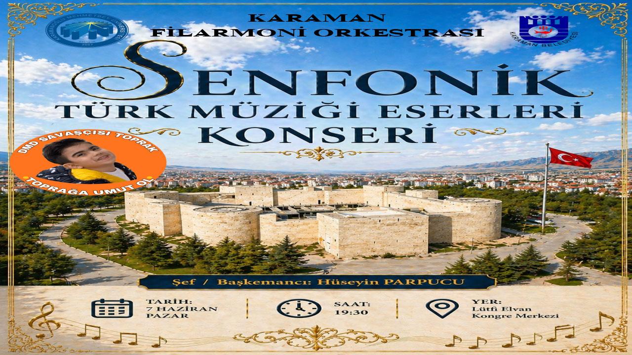 Senfonik Türk Müziği Eserleri Konseri Pazar günü