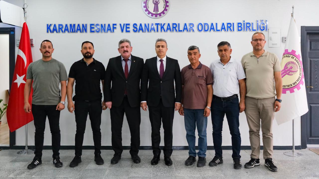 Vali Çiçek’ten Esnaf Birliği’ne Ziyaret