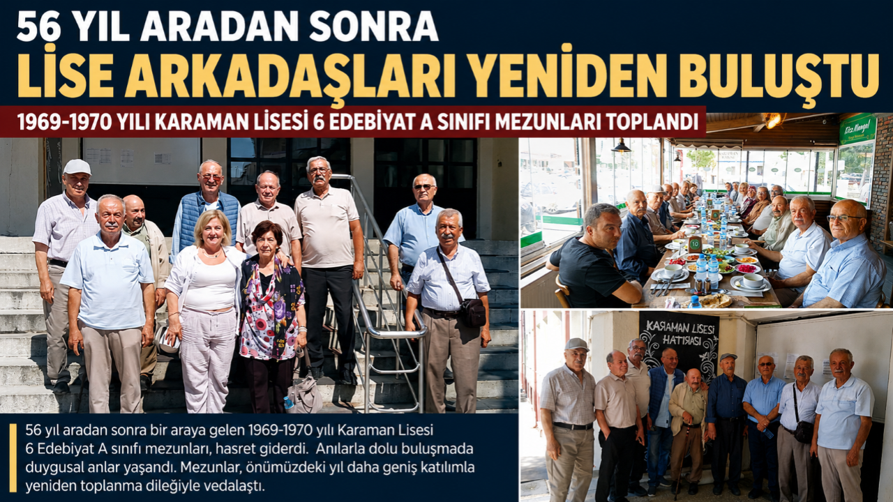 Yıllar Ayıramadı: 56 Yıllık Dostluk Karaman'da Yeniden Buluştu