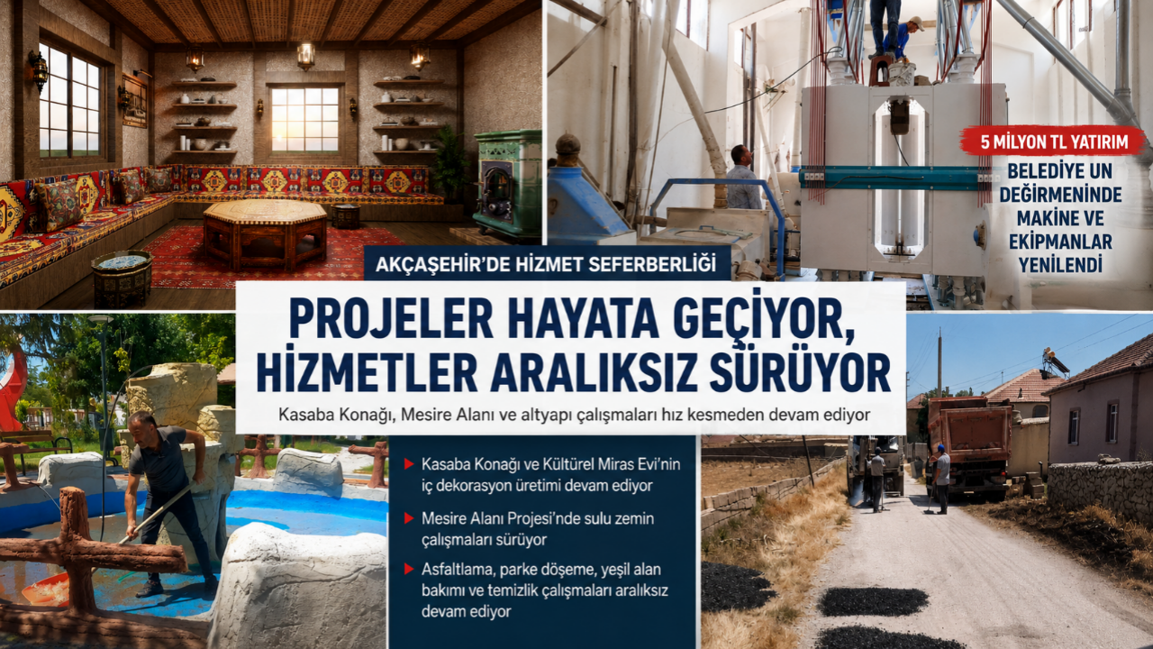 Akçaşehir'de Hizmet Atağı! Milyonluk Yatırımlar ve Dev Projeler Bir Bir Hayata Geçiyor