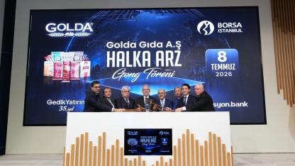 Borsa İstanbul’da gong Golda Gıda için çaldı