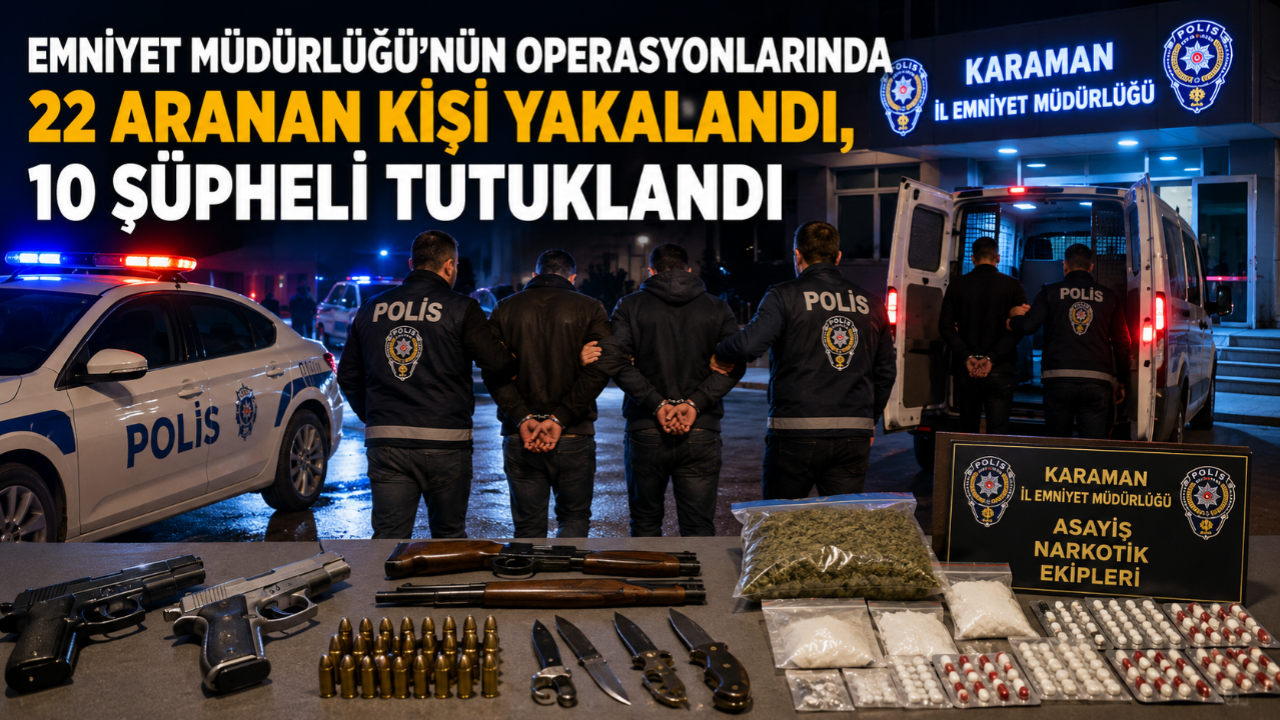 Karaman’da Suçlulara Geçit Yok: