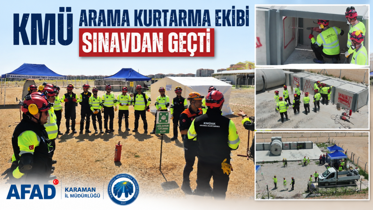 KMÜ Arama Kurtarma Ekibi Sınavdan Geçti