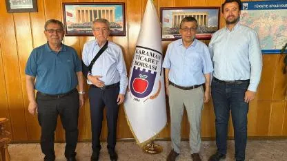 Türk-İş Genel Eğitim Sekreteri Nazmi Irgat'tan Karaman Ticaret Borsası'na Ziyaret