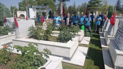 Yükümlülerden Şehitliklere Anlamlı Ziyaret